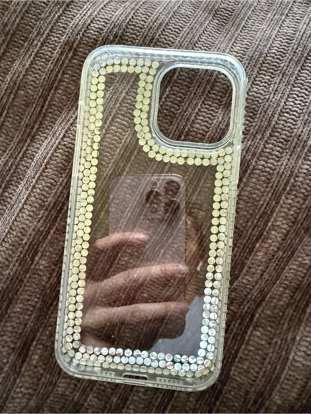 Sparkling Crystal Rhinestone Phone Case - Clear Silver-iphone 13 pro max